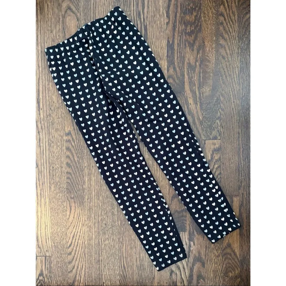 3/$30 Gap Kids Girls 10/11 Heart Print Leggings
